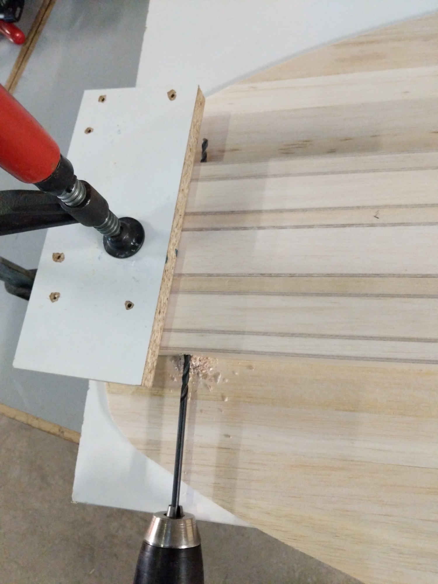 Drilling of surfboard venting holes
